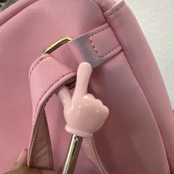 Rilakkuma Mini Backpack Teddy Bear Strawberry White Pink San-X Bioworld Small - Picture 14 of 16